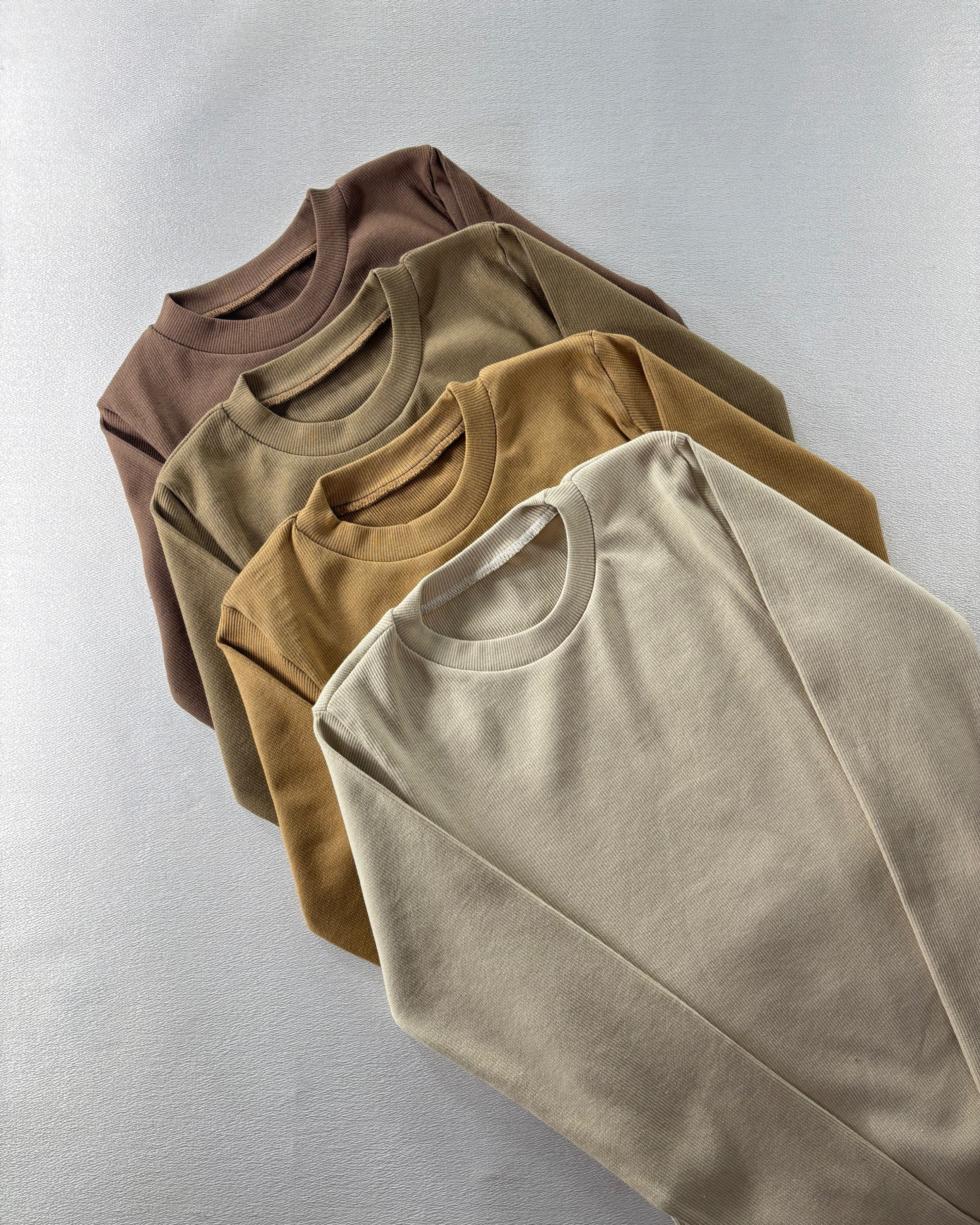 بلوز یقه گرد آستین بلند